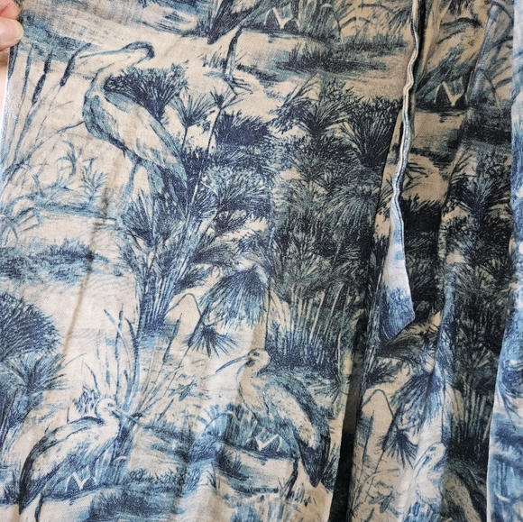 Anthropologie NWOT Eva Franco Landscape Print jumpsuit (Swan motif)  Size 14 XL - Picture 5 of 8